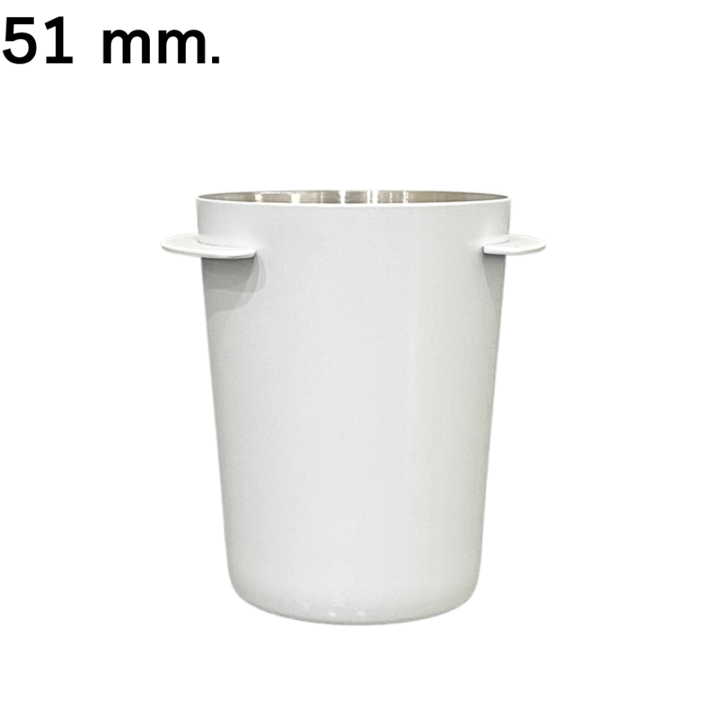 ถ้วยโดส ETZEL ตวงเมล็ดกาแฟ รองผงกาแฟไม่ให้หก สำหรับด้ามชงกาแฟ 51mm สีขาว